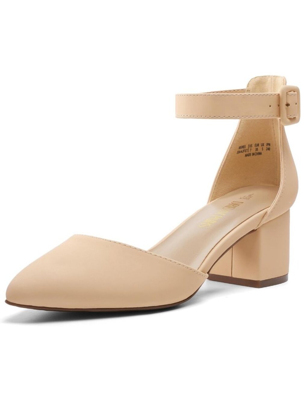 Chic Pointed Toe Low Chunky Heel Pumps for Stylish Comfort - Perfect for Any